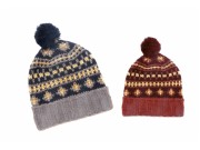 Tom Franks Men's Fairisle Bobble Hat